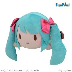 《複数配送限定》【初音ミク(通常)】初音ミク ふわぷち 寝そべりMぬいぐるみ 初音ミク 16th Anniversary