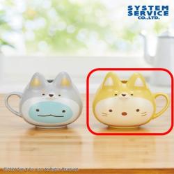 【ねこ】すみっコぐらし こいぬといぬごっこ フェイス型マグカップ