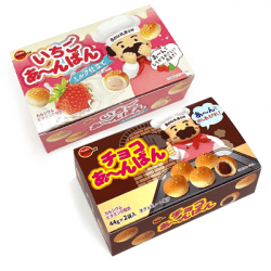 【大人買いBOX2種セット】ブルボン チョコあ～んぱん チョコ＆いちご2種