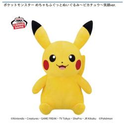 【ピカチュウ】ポケットモンスター めちゃもふぐっとぬいぐるみ-ピカチュウ-笑顔ver.