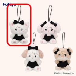 【ムース】mikko characters BLACK RIBBON マスコット