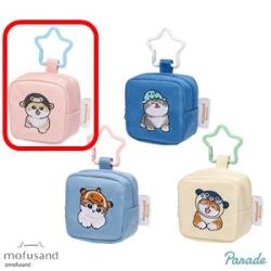 【ピンク】mofusand カラビナつき刺繍ミニポーチ