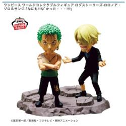 【ロロノア･ゾロ&サンジ】ワンピース ワールドコレクタブルフィギュア ログストーリーズ-ロロノア･ゾロ＆サンジ-｢なにも!!!なﾞかった･･･!!!!｣